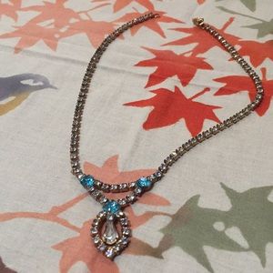 Vintage 15 inch rhinestone necklace